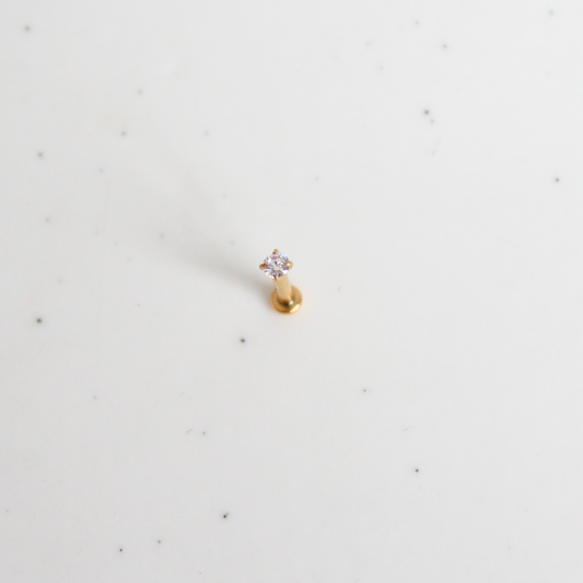 Tiny Jewel Flatback Stud (pushback)