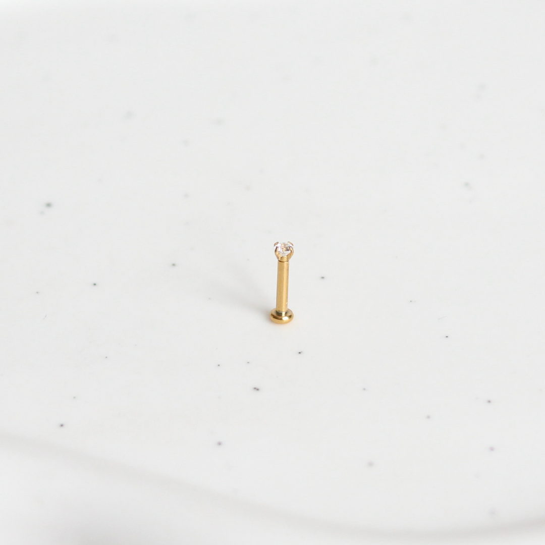 Tiny Jewel Flatback Stud (pushback)