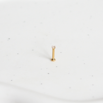 Tiny Jewel Flatback Stud (pushback)