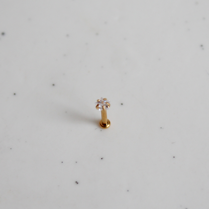 Star Jewel Flatback Stud (Screwback)