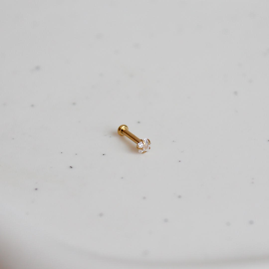 Star Jewel Flatback Stud (Screwback)