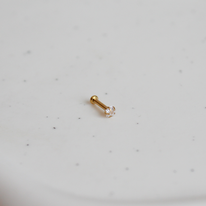 Star Jewel Flatback Stud (Screwback)