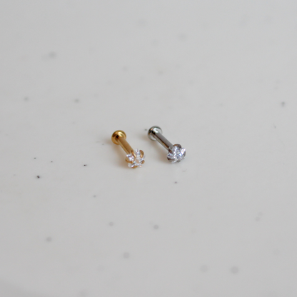 Star Jewel Flatback Stud (Screwback)