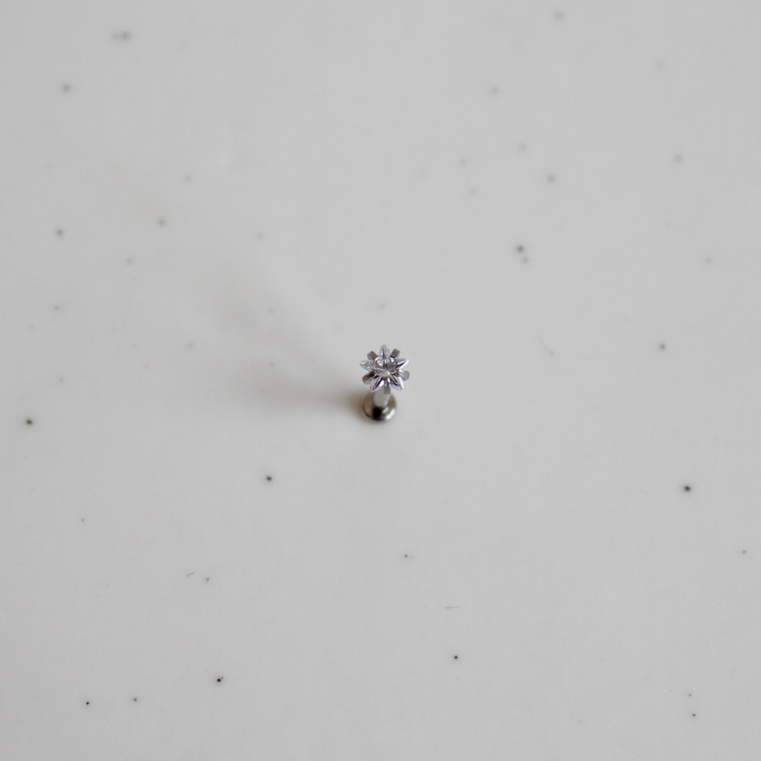Star Jewel Flatback Stud (Screwback)