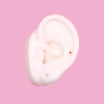 Mini Bezel Jewel Flatback Stud